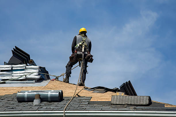 Professional Flat Roof Repair technician working in Los Banos, CA